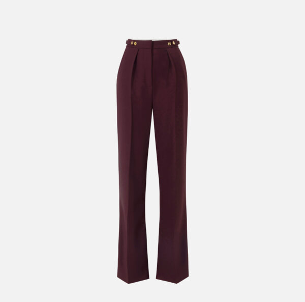 Elisabetta Franchi Hose aus Crêpe mit Schmuck-Accessoire – Bild 5