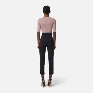 Elisabetta Franchi Hose aus Crêpe mit Reissverschlussdetails 8 PA11956E2 PA11956E2 110 6 D
