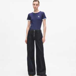 Karl Lagerfeld IKON Jeans mit weitem Bein