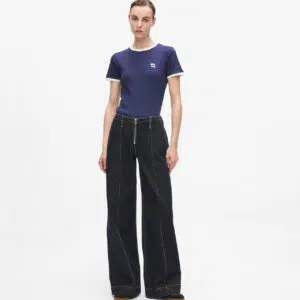 Karl Lagerfeld IKON Jeans mit weitem Bein