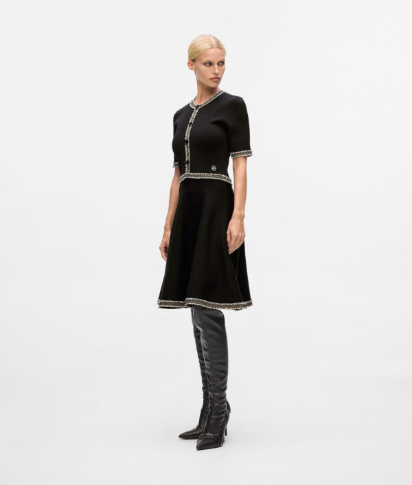 Karl Lagerfeld Strickkleid mit Bouclé-Details – Bild 2