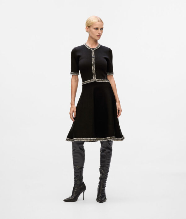 Karl Lagerfeld Strickkleid mit Bouclé-Details