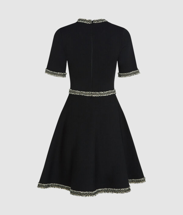 Karl Lagerfeld Strickkleid mit Bouclé-Details – Bild 6