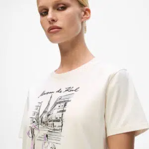 Karl Lagerfeld T-Shirt mit Paris-Skizze 8 A4W17087B09 A4W17087B09 3