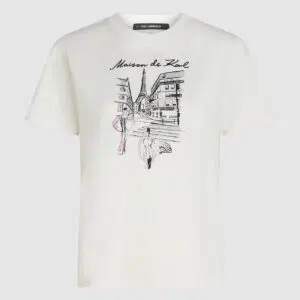 Karl Lagerfeld T-Shirt mit Paris-Skizze 10 A4W17087B09 A4W17087B09 5
