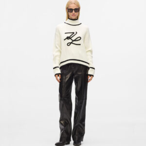 Karl Lagerfeld Rollkragenpullover mit Karl-Autogramm