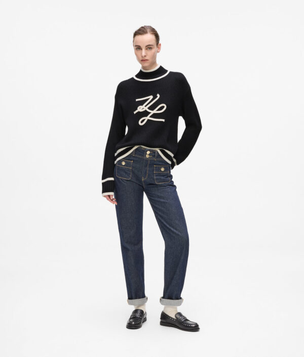 Karl Lagerfeld Rollkragenpullover mit Karl-Autogramm