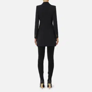 Elisabetta Franchi Kleid aus leichtem Crêpe mit Schmuckkette 6 AB89657E2 AB89657E2 110 4