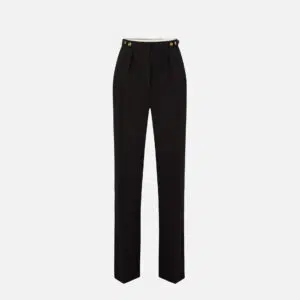 Elisabetta Franchi Hose aus Crêpe mit Schmuck-Accessoire 7 PA09956E2_900 PA09956E2 110 1