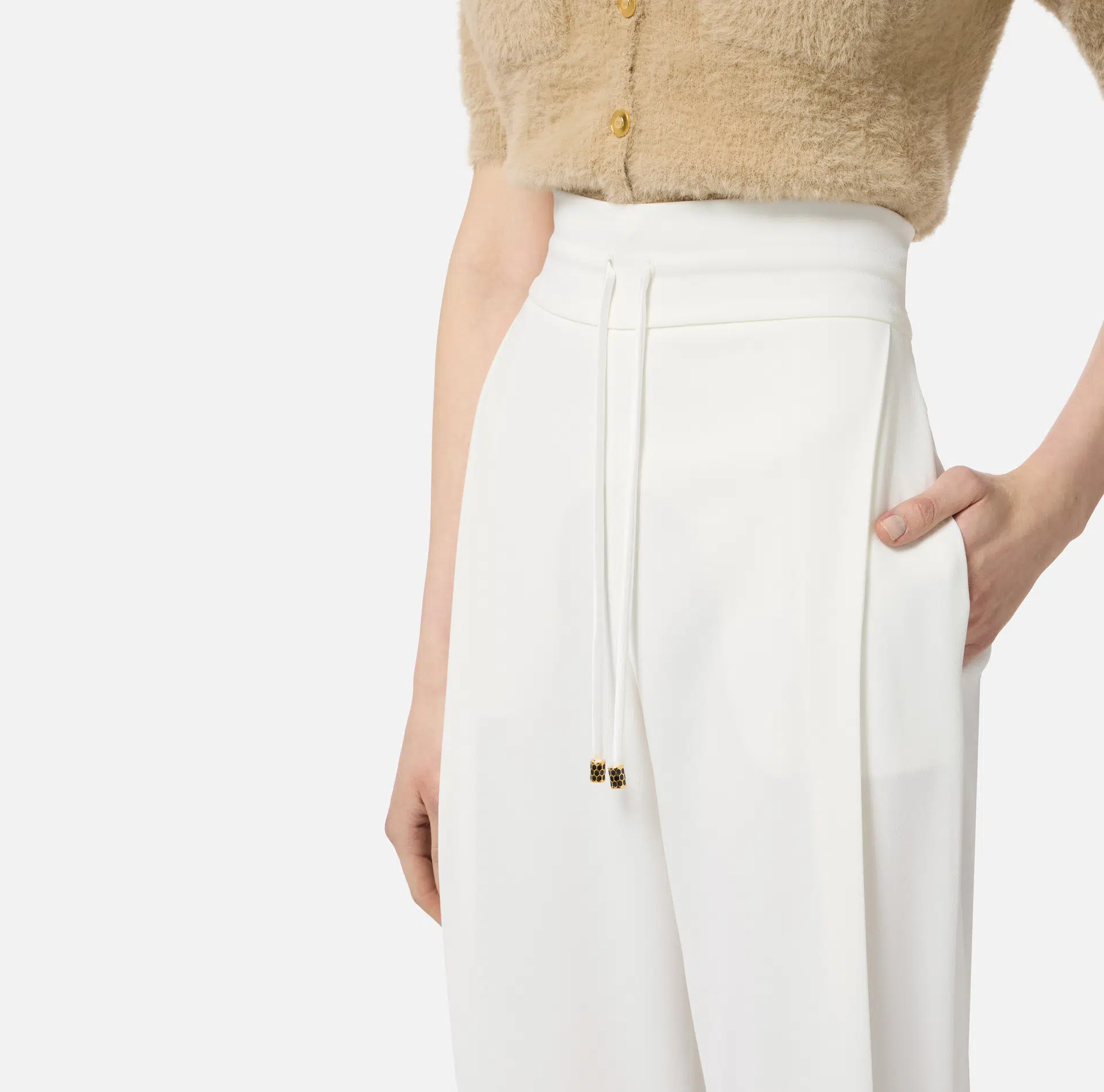 Elisabetta Franchi Hose aus leichtem-Crêpe 3 Elisabetta Franchi Hose aus leichtem-Crêpe – Bild 3