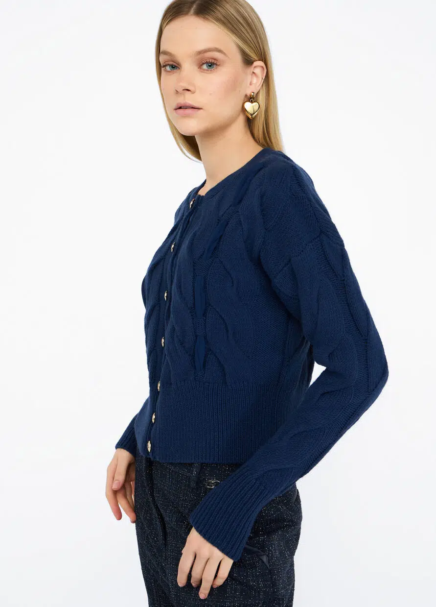 Liu Jo Zopfmuster-Cardigan aus Wolle 4 Liu Jo Zopfmuster-Cardigan aus Wolle – Bild 4