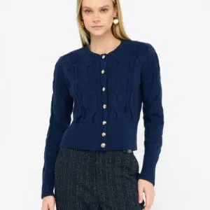 Liu Jo Zopfmuster-Cardigan aus Wolle 8 CF5215MA75Q94028 8059524061464 CF5215MA75Q94028 I AF N R 1 N