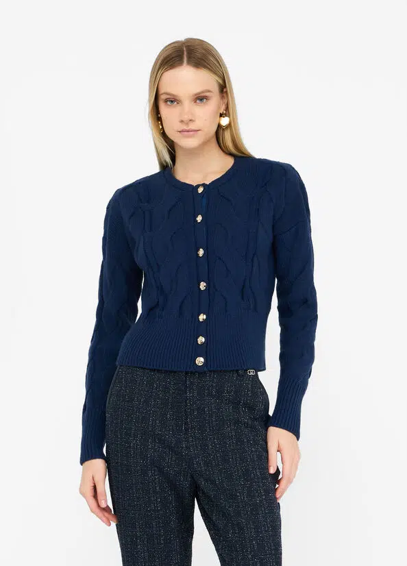 Liu Jo Zopfmuster-Cardigan aus Wolle 2 Liu Jo Zopfmuster-Cardigan aus Wolle – Bild 2