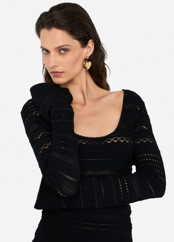 Liu Jo Pullover mit Lochmuster – Bild 3