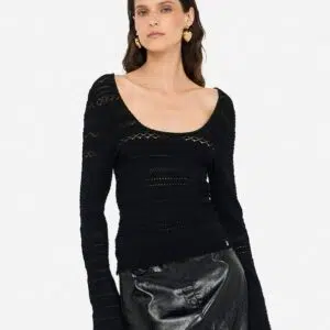 Liu Jo Pullover mit Lochmuster 8 CF5195MS55NR9342 8059524063987 CF5195MS55NR9342 I AF N R 1 N