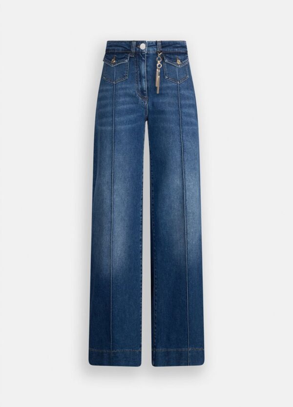 Liu Jo Flare-Jeans mit Schmuckanhänger – Bild 7