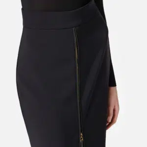 Elisabetta Franchi Rock aus leichtem Crêpe mit Reissverschluss 8 GO13456E2 GO13456E2 110 5 D