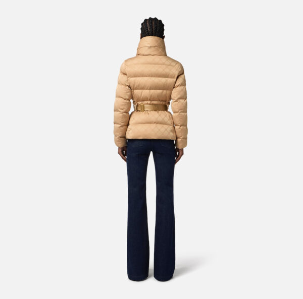 Elisabetta Franchi Steppjacke aus Jacquard-Segeltuch mit Gürtel – Bild 4