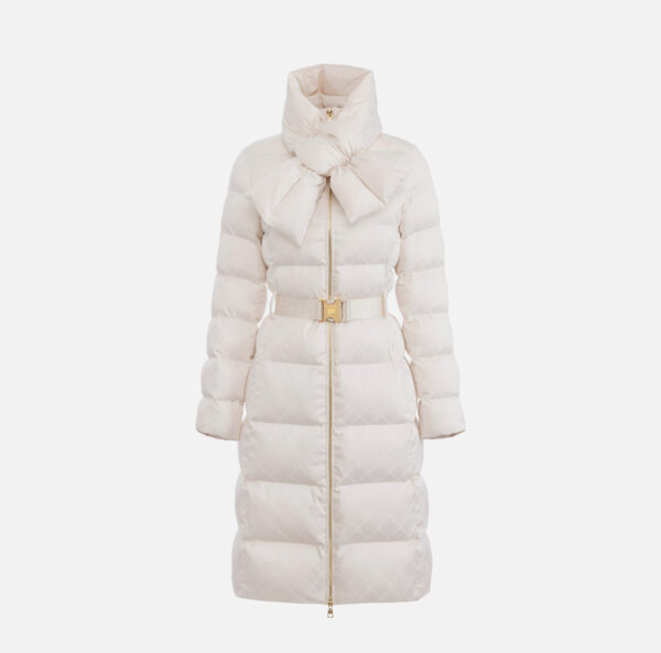 Elisabetta Franchi Steppjacke aus Segeltuch im Jacquard-Design – Bild 5