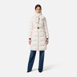 Elisabetta Franchi Steppjacke aus Segeltuch im Jacquard-Design