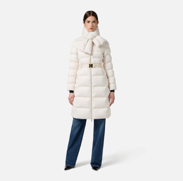 Elisabetta Franchi Steppjacke aus Segeltuch im Jacquard-Design
