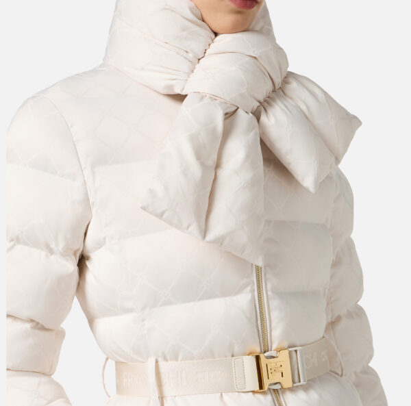 Elisabetta Franchi Steppjacke aus Segeltuch im Jacquard-Design – Bild 3
