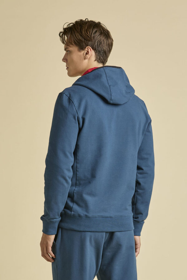 Aeronautica Militare Sweatshirt mit abnehmbarer Kapuze – Bild 2