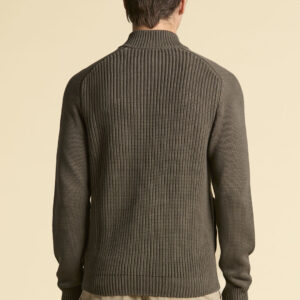 252MA1565UL00409 aeronauticamilitare 252ma1565ul00409 34400 fisherman s rib cotton full zip sweater 2 2