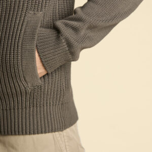 252MA1565UL00409 aeronauticamilitare 252ma1565ul00409 34400 fisherman s rib cotton full zip sweater 5 2