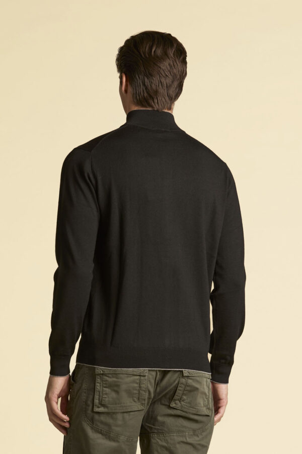 Aeronautica Militare Reissverschluss-Pullover aus Merinowolle – Bild 2
