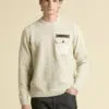 Aeronautica Militare Chenille-Pullover mit Brusttasche 12 252PO1896UP00173 aeronauticamilitare 252ma1573ul00539 73104 chenille sweater with chest pocket 1 4