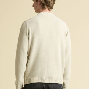 252MA1573UL00539 aeronauticamilitare 252ma1573ul00539 73104 chenille sweater with chest pocket 2 4