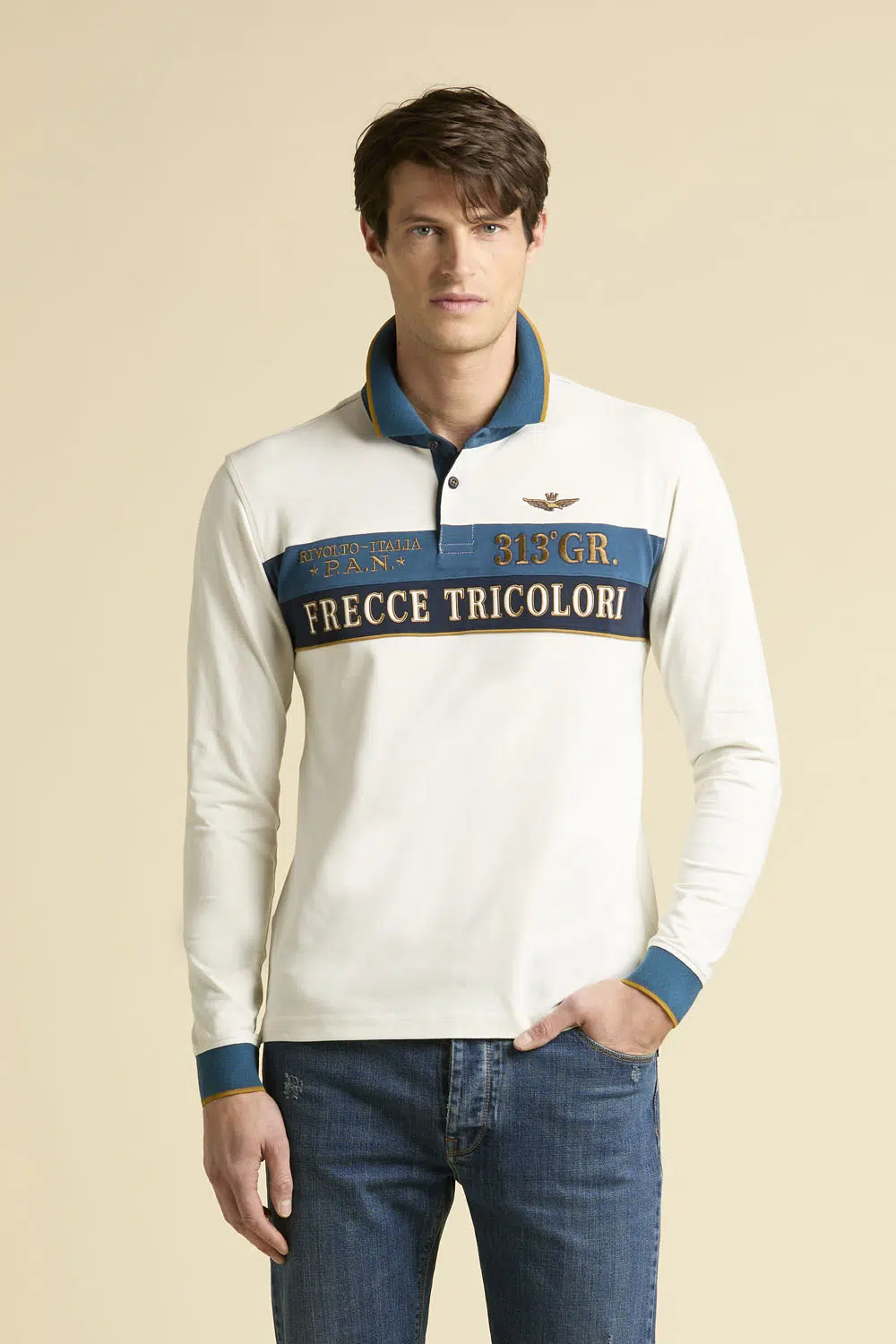 Aeronautica Militare Gesticktes Poloshirt 1 Aeronautica Militare Gesticktes Poloshirt