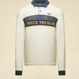 Aeronautica Militare Gesticktes Poloshirt 9 252PO1892UP00173 aeronauticamilitare 252po1892up00173 94685 embroidered colour block polo shirt 3 4