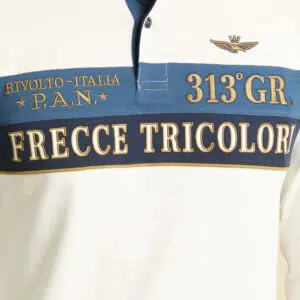 Aeronautica Militare Gesticktes Poloshirt 7 252PO1892UP00173 aeronauticamilitare 252po1892up00173 94685 embroidered colour block polo shirt 4 4