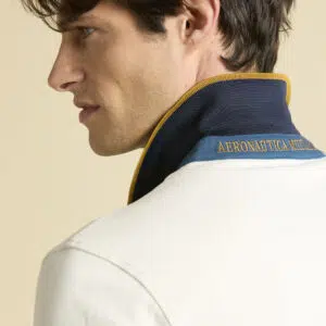 Aeronautica Militare Gesticktes Poloshirt 8 252PO1892UP00173 aeronauticamilitare 252po1892up00173 94685 embroidered colour block polo shirt 5 4