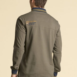 252PO1896UP00173 aeronauticamilitare 252po1896up00173 34400 long sleeved embroidered polo shirt 2 2