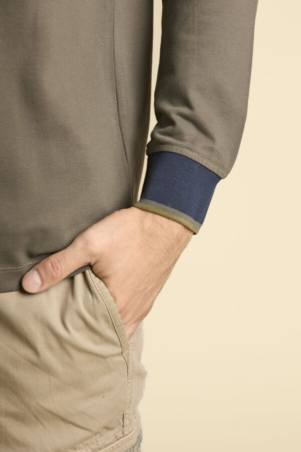 Aeronautica Militare Langärmliges Poloshirt mit Stickerei – Bild 5