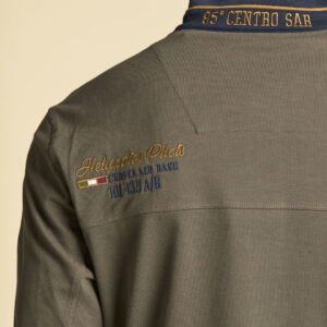 252PO1896UP00173 aeronauticamilitare 252po1896up00173 34400 long sleeved embroidered polo shirt 6 2
