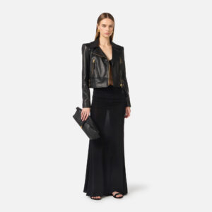 Bikerjacke aus Leder