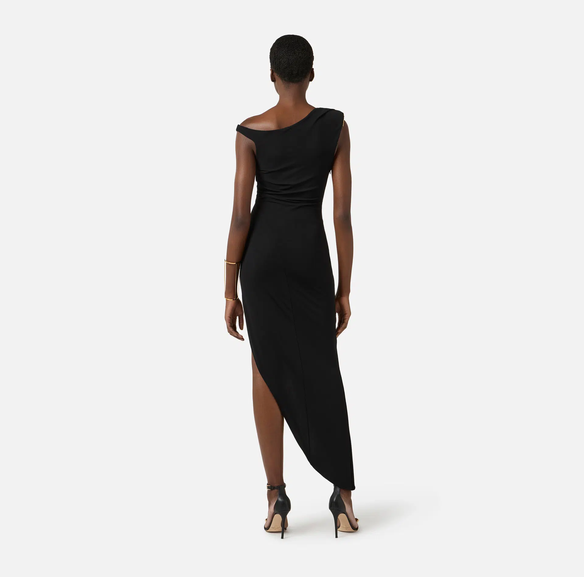 Kleid aus Crêpe-Jersey mit Schmuckträger 4 Kleid aus Crêpe-Jersey mit Schmuckträger – Bild 4