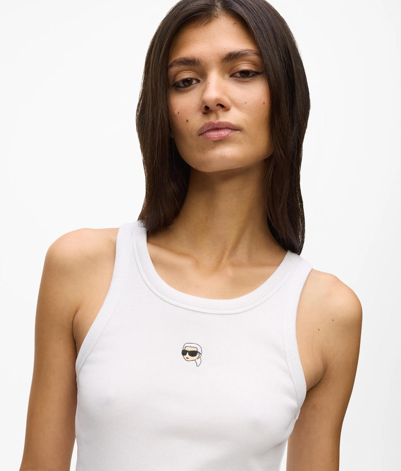 Karl Lagerfeld Ikon geripptes Tanktop 2 Karl Lagerfeld Ikon geripptes Tanktop – Bild 2