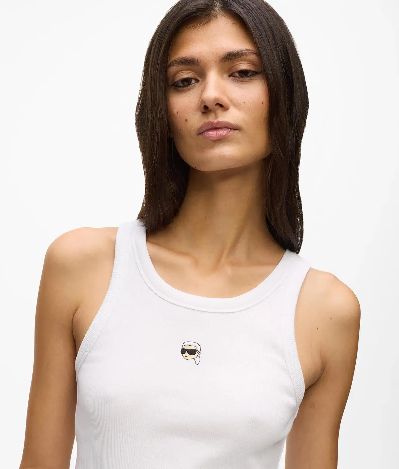 Karl Lagerfeld Ikon geripptes Tanktop 2 Karl Lagerfeld Ikon geripptes Tanktop – Bild 2