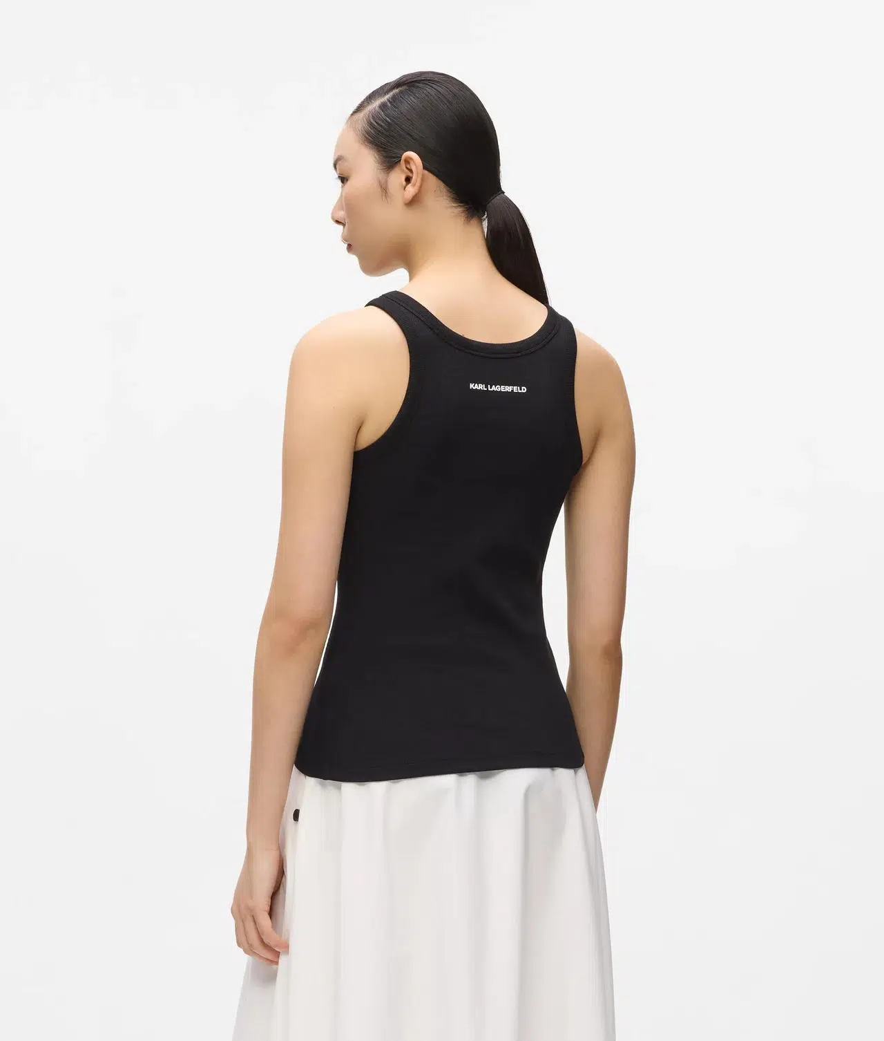 Karl Lagerfeld Ikon geripptes Tanktop 3 Karl Lagerfeld Ikon geripptes Tanktop – Bild 3