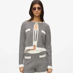 Karl Lagerfeld IKON gestreifte Strickjacke 7 B2W180151MC B2W180151MC 1