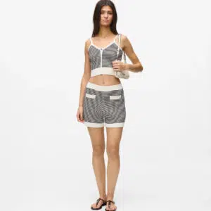 Karl Lagerfeld IKON gestreiftes Stricktop