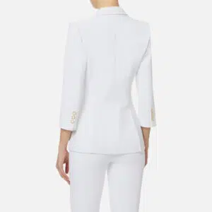 Jacke aus doppellagigem Stretch-Crêpe mit Logo-Detail 5 GI21561E2_360 GI21561E2 360 4