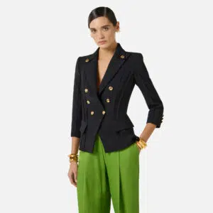 Jacke aus doppellagiger Stretch-Crêpe mit offenkantig verarbeiteten Motiven 6 GI21861E2 110 4 D