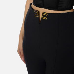 Hose aus doppellagigem Stretch-Crêpe mit Logo-Details 4 PA16361E2_110 PA16361E2 110 3