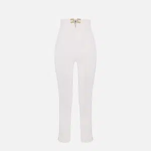 Hose aus doppellagigem Stretch-Crêpe mit Logo-Details 9 PA16361E2_360 PA16361E2 360 1 D